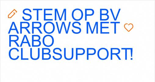 Stem op BV Arrows met Rabo Clubsupport
